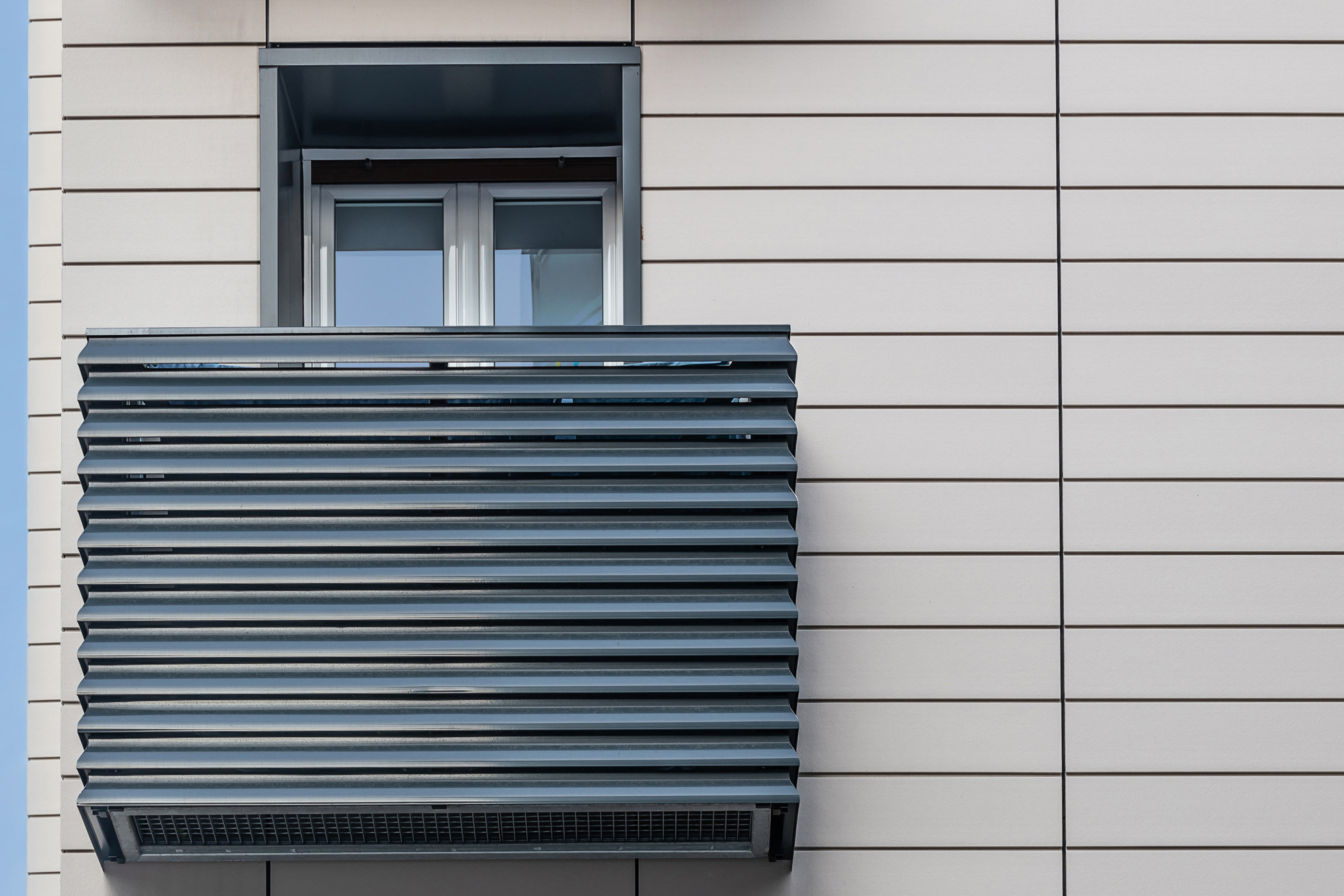 Cubretendederos en obras de rehabilitación de fachada